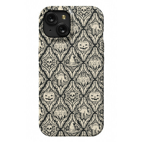 Spooky Vintage Halloween Pattern Phone Case